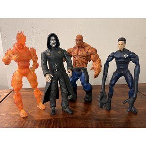 Large 12" Marvel Legends Fantastic 4 The Thing Dr Doom Mr Fantastic Human Torch